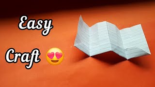 Easy paper fly craft 😍 Beautiful ❤️ paper craft ideas 💡 diy craft paperfly papercrafty [upl. by Adeuga]