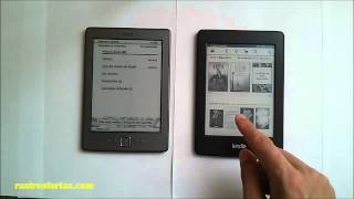 Kindle Paperwhite vs Kindle 4 Comparativa en español [upl. by Yuria428]