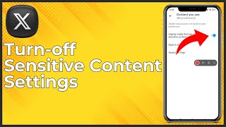 How To Turn Off X Twitter Sensitive Content Settings  Disable X Sensitive Content Settings [upl. by Araas]