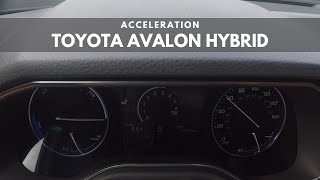 2019 Toyota Avalon Hybrid  ACCELERATION [upl. by Argyres]