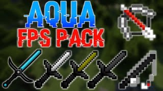 NO LAG FPS BOOST PVP TEXTURE PACK  AQUA 18 FOR MINECRAFT [upl. by Strephon413]