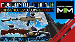 EARLY ACCESS BETA Modern Military II Addon Showcase  MCPEBE 1210  Creator Crafter321 [upl. by Mosley]