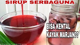 SIRUP HOMEMADE  CARA MEMBUAT SIRUP KENTAL ALA MARJAN [upl. by Eizdnil]