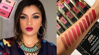 NYKAA ULTRA MATTE LIPSTICK  Swatches amp Review  BeautiCo [upl. by Harrus]