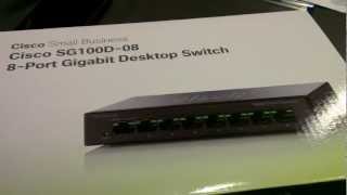 Cisco 8 Port Gigabit Desktop Switch SG 100D08 v2 Unboxing [upl. by Eecyak]