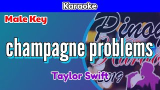 champagne problems by Taylor Swift Karaoke  Male Key [upl. by Etteloiv]