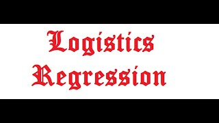 Logistics Regression Part1 Binary Regression Concept and Introductory Statistics [upl. by Irodim]