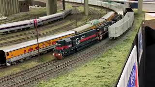 Ho Scale Guilford Rail System Amherst Railroad Hobby Show West Springfield MA  1292023 [upl. by Ellingston962]