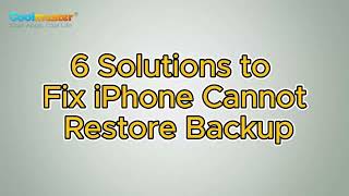 How to Fix iPhone Cannot Restore Backup 6 Fixes [upl. by Dinnage]