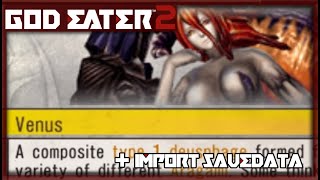 God Eater 2 PSP quotDatabase Aragami Categoryquot and quotImport Savedataquot Translated English Patch [upl. by Llehsim]