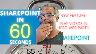 SharePoint New Feature Alert Play Videos Inside Hero Web Part [upl. by Pedro]