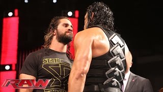 Roman Reigns defies The Authority Raw October 26 2015 [upl. by Sumetra627]