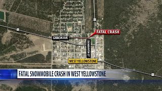 One dead one injured in West Yellowstone snowmobile crash [upl. by Other]