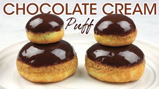 How To Make Chocolate Cream Puff Religieuse Au Chocolat Easy Cream Puff Recipe  How To Cuisine [upl. by Eednak437]