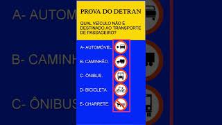 Prova teórica Detran 2024 prova do Detran 2024 como passar na prova teórica do detran 2024 [upl. by Mollie896]