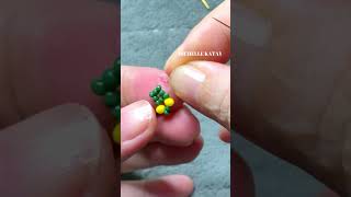 1 minute how to make beaded earrings making earrings with rondelle 35mm amp seed beads 110 amp 150 [upl. by Llenroc]