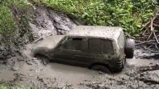 Mitsubishi Pajero 3500 V6  extrem race in mud [upl. by Norbert616]