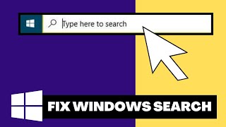 Windows Search not working Windows 10  Quick FIX [upl. by Diet]