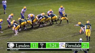 Lynden vs Ferndale Football Oct 17 2014 [upl. by Ahiel]