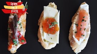 Montaditos Españoles  Open Faced Sandwiches [upl. by Minni]