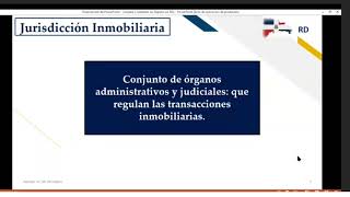 La Jurisdicción Inmobiliaria en República Dominicana Ley 10805 Órganos Administrativos [upl. by Nyliak]