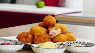 Recette Apéro ❤️ Tapas  CROQUETTES de Jambon 🇪🇸 CROQUETAS DE JAMÓN [upl. by Peirsen]