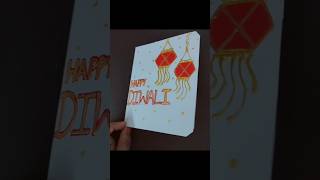 Amazing diwali card day4🫶🏻 craftylife5mincraft diwalidecorationcardboard walldecore cardmaking [upl. by Airekal566]