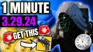 🚨 GOD ROLL HAWKMOON at XUR 🚨 Xur in 1 Minute 32924 [upl. by Navetse8]