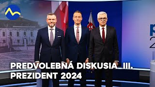 Prezident 2024 Predvolebná diskusia III  Pellegrini vs Korčok [upl. by Kablesh669]