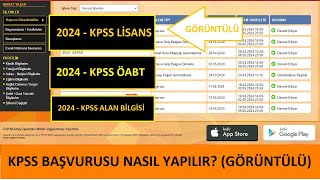 2024 KPSS BAŞVURUSU NASIL YAPILIR GÖRÜNTÜLÜ ANLATIM KPSS LİSANS ÖABT BAŞVURUSU B GRUBU KPSS [upl. by Swee]