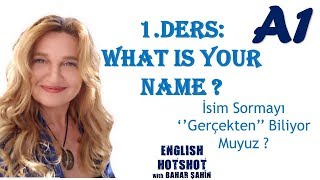 SIFIRDAN İNGİLİZCE 1DERS Common QuestionsWhat is your name [upl. by Anaeed]