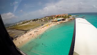 Flying to St Maarten  TBM850 [upl. by Verne312]