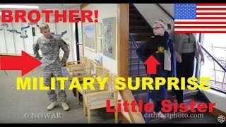 ARMY SGT Wiederhold Suprised his little sister at School CRY WARNING military surprise [upl. by Jeno359]