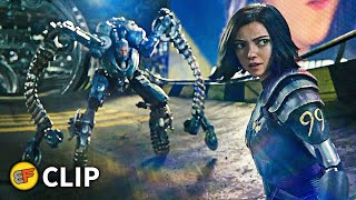 Alita vs Grewishka  Underworld Fight Scene  Alita Battle Angel 2019 Movie Clip HD 4K [upl. by Oel]