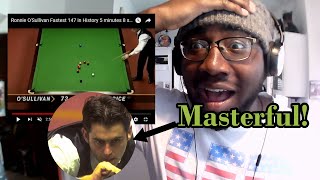 American Reacts  quotRonnie OSullivan  Fastest 147 In Snooker Historyquot [upl. by Nylsaj]