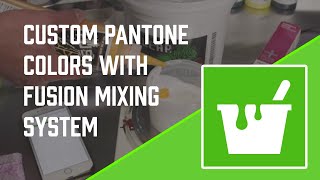 How To Mix Custom Pantone Screen Printing Colors With Fusion [upl. by Odrick]