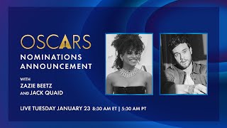 96th Oscars Nominations Announcement Hosted by Zazie Beetz and Jack Quaid [upl. by Aniretak]