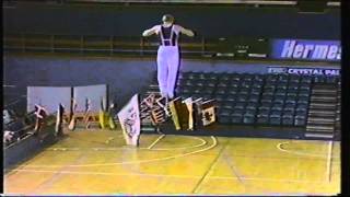 NIGEL RENDELL AND RICHARD COBBING HERMESETAS TRAMPOLINE WORLD CUP 1985 [upl. by Enenaj101]