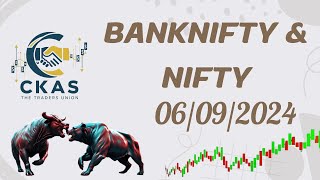 banknifty amp nifty on trade 06092024 trading optionstrading banknifty niftyanalysis [upl. by Aerb]