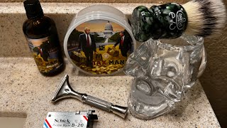 New HCampC’s Tax Man Soap amp Aftershave Asylum Razor amp Omega EVO Brush [upl. by Conn]