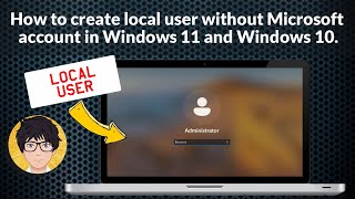 How to create local user without Microsoft account in Windows 11  create local user Windows 10 amp 11 [upl. by Dorison]