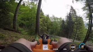 Alpine Coaster Onride Oberammergau Germany [upl. by Bat]