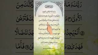 Surah Al Dhuha  Surah Ad Dhuha  SurahALDUHA  Surah Dhuha  Surah Duha  Jumma Mubarak shorts [upl. by Brosine391]