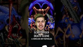 SONICEXE ONE MORE TIME REPIXELED NEW SCARY SPIDER DEATH SCENE shorts viral sonic exe sonicexe [upl. by Idnyl290]