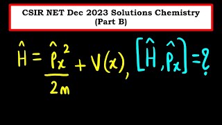 Commutation of Hamiltonian and momentum  Quantum Chemistry [upl. by Odnamla721]