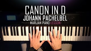 How To Play Canon In D Johann Pachelbel  Piano Tutorial Lesson [upl. by Eseila]