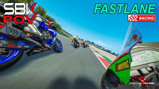 SBK  Alex Lowes Thrilling Pov Ride  Magny Cours [upl. by Enitnatsnoc]