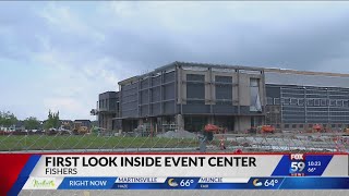 Fishers Event Center takes shape as construction continues [upl. by Suoicerp]