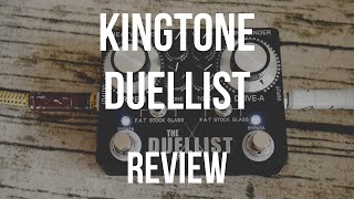 Review Kingtone Duellist Overdrive Pedal [upl. by Maribeth]