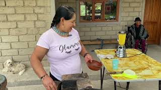 Así preparé la colada de avena y naranjillaVida de María [upl. by Slade]